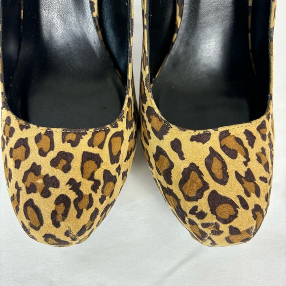Kardashian Kollection Heels Fabric Leopard Print Stiletto Dressy Shoes Size 9.5 - Picture 6 of 16